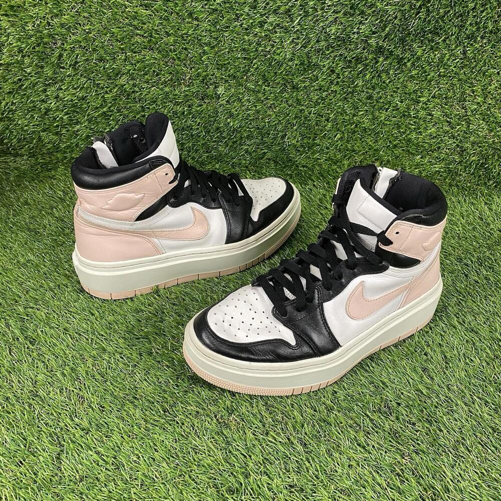 Nike WMNS Air Jordan 1 High Elevate Soft Pink Black Size 9 Atmosphere DN3253-061